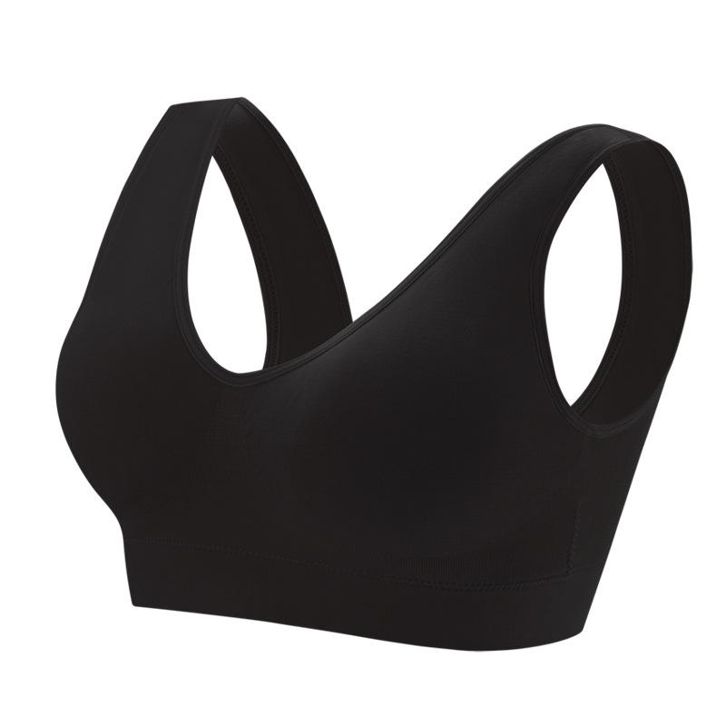 

Plus Size Anti Support Wireless Bra 0XL чорний
