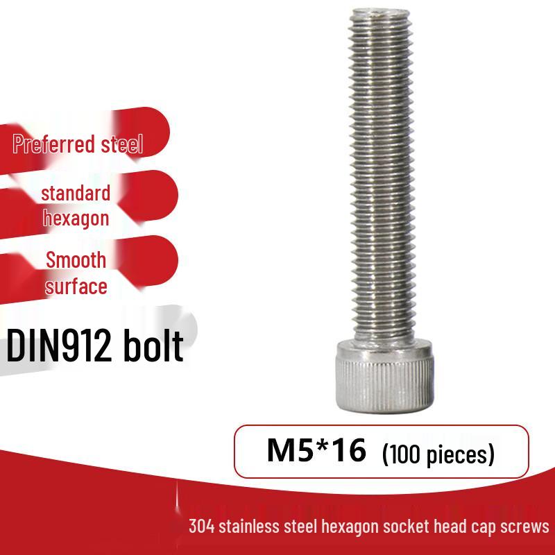 304 Stainless Steel M5 Hex Socket Cap Screws