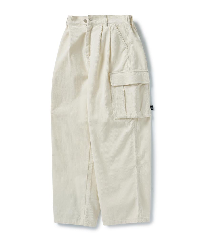 Peullukeu Corduroy Cargo Pants Ivory Fpt115