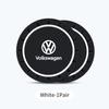 2pcs Car Silicone Non-slip Water Coaster Cup Holder Bottle Mats For Volkswagen VW Golf 4 6 7 GTI Tiguan Passat B5 B6 B7 CC Jetta