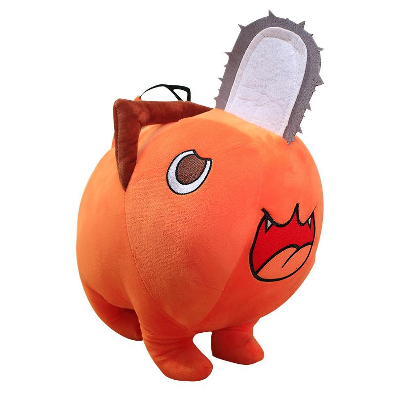 25/40cm Orange Dog Chain Saw Man Plush Toy Anime Chainsaw Man Cosplay Standing Stuffed Doggy Plushie Kids Gift
