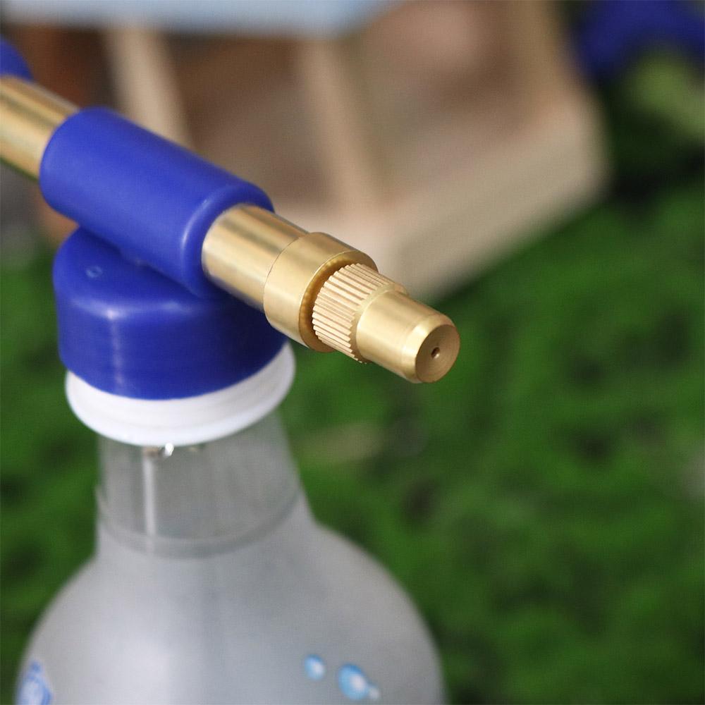 Double /Single Head Pump Spray Head Push-pull Spray Metal Rod  Garden Watering Tool