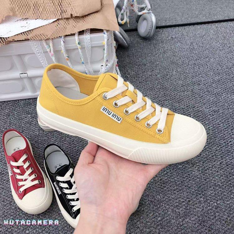

Flat-bottomed thin canvas shoes for women s 2025 summer new flat-bottomed non-slip soft-soled lightweight and versatile casual sports shoes 35 жёлтый
