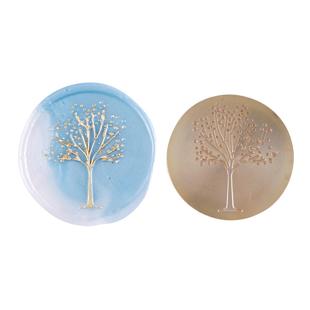 Round Shaped Sealing Wax Stamp Head Wedding Invitation Retro Sealing Stamp Head Handcraft Tools for Cards Envelope DIY Art Decor