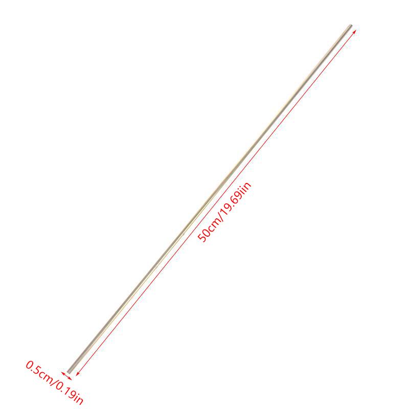 Brass Tube Diameter 2/3/4/5/6Mm Length 500Mm 0.5Mm Round Pipe Tubing Brass Rod Modelmaking Cutting Tool