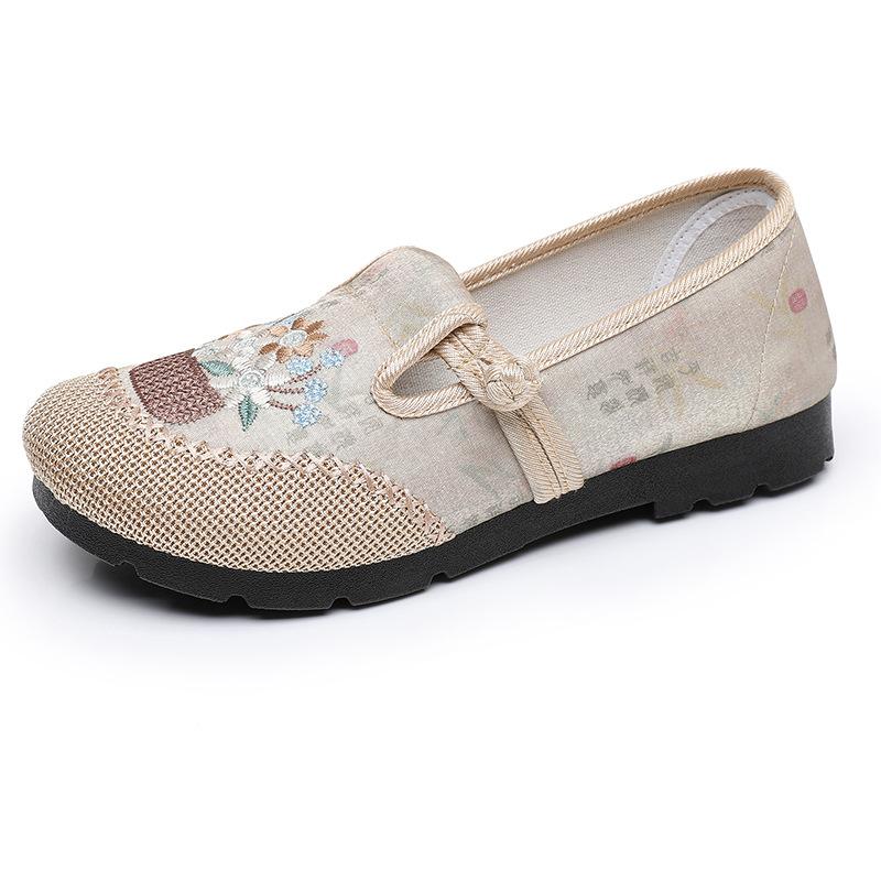 New Style of Cloth Shoes, Embroidered Shoes, Single Shoes, Soft-soled, Anti-slip and Comfortable Shoes