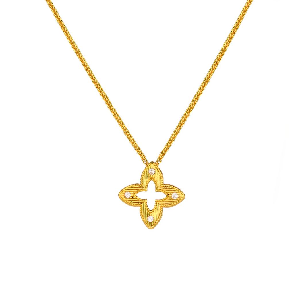 Four-leaf Clover Pendant Necklace for Women New Arrival Fashionable Versatile High-end Clavicle Chain