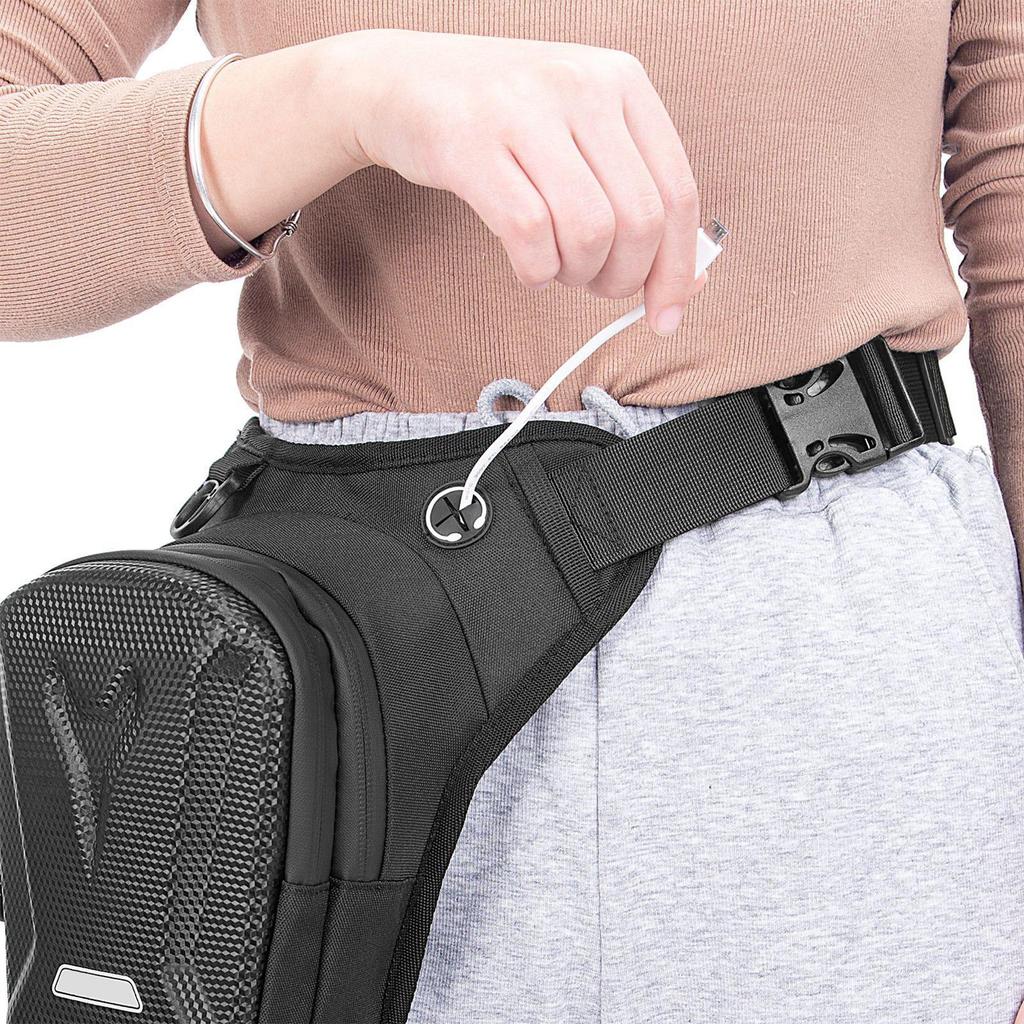 Leg Bag Adjustable Fanny Pack Motorcycle Tank Phone Thigh Bag For Cycling Hiking Travel Outdoor Bike Climbing Shopping Adventure