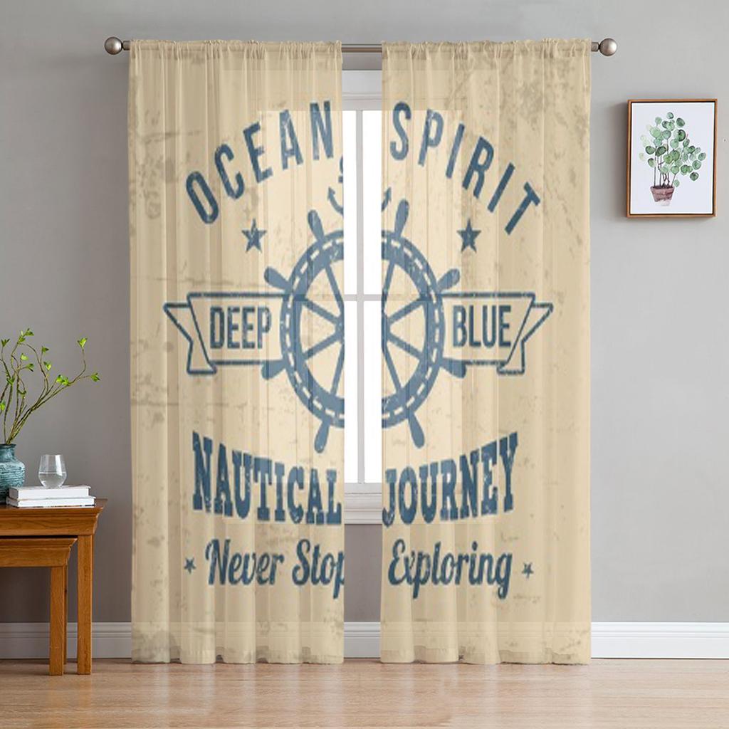 Youth Bedroom Sheer Curtains Modern Geometric Abstract Kitchen Study Curtains Living Room Holiday Decor Tulle Curtains