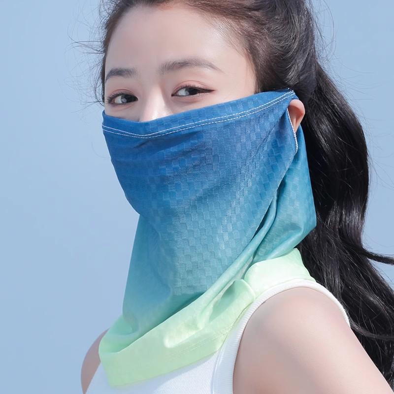Outdoor Radsport Sonnenschutzmaske Nackenschutz Atmungsaktiv UV-Schutz Augenwinkel-Schutz Integriertes Design für den Sommer