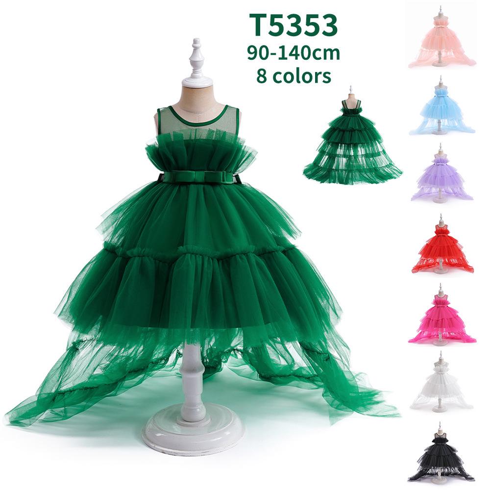 Children's Tulle Flower Girl Princess Gown - Little Girl Performance Dress