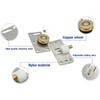 2pcs 75*38mm Stainless Steel Cabinet Door Sliding Wheel Single Cupboard Door Roller