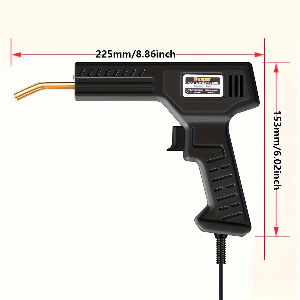 50W Plastic Welder 1000-200PCS Hot Stapler Plastic Repair Kit, Plastic Bumper Soldering Iron 2-in-1 For Car Bumper Crack Repair