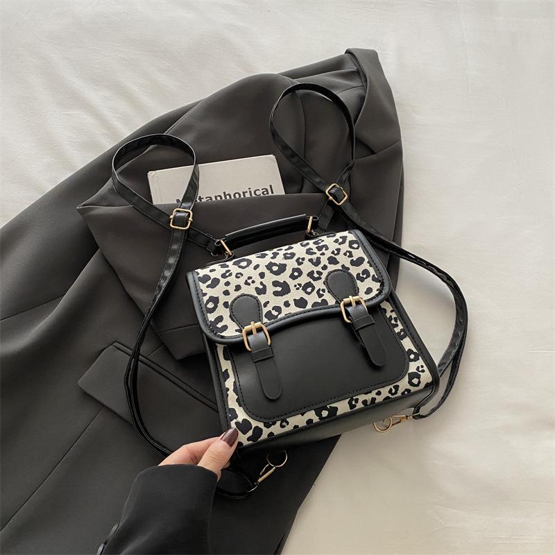 Women S Contrast Color Casual Fashion Small Shoulder Backpack