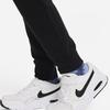 Nike Kids  Knitted Sports Pants Casual Solid Color Mid Waist Tapered Fleece Thick Black Kids Bottoms FD4985-010