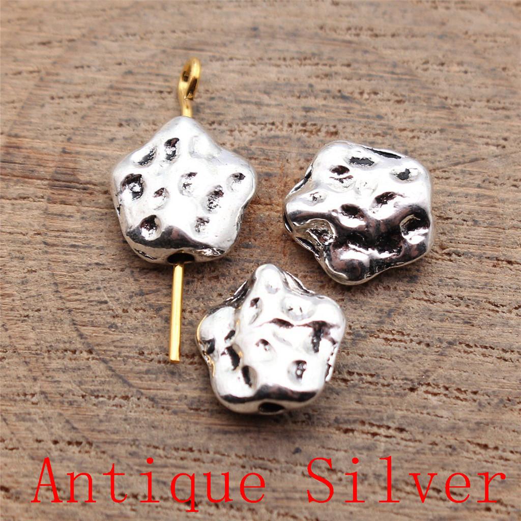 Charms Piatto Torsione Foro Grande Perline Sfuse Per Braccialetto Collana Gioielli Fabbricazione Componenti