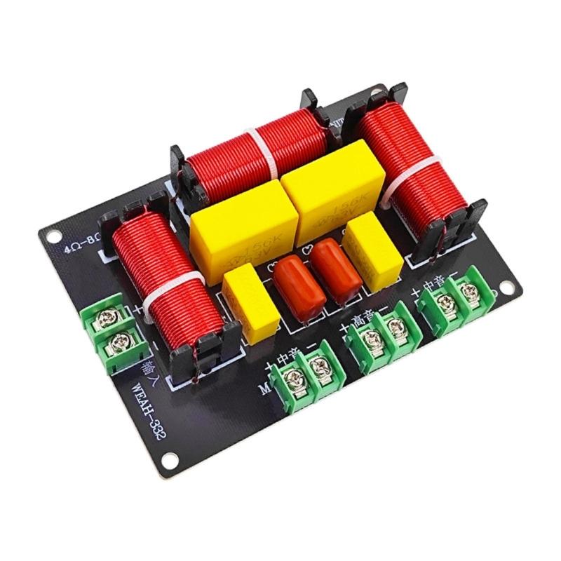 Audiophiles Speaker 3Way Crossover OFC Inductors Capacitors and Metal Film Resistors for Superior Sound Claritys