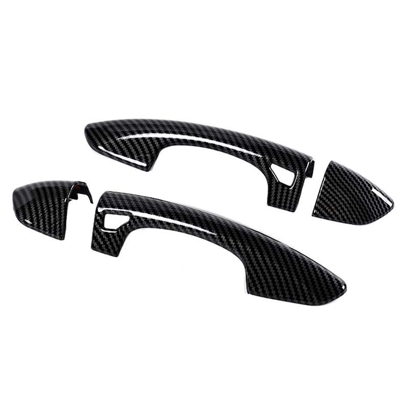 

ABS Накладка-декорация на ручку двери Подходит для Ford Mustang 2015-2023 Внешние аксессуары углеродного волокна черного