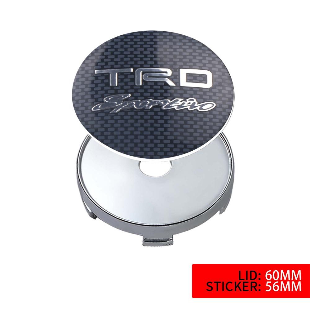 2026 Nuovo Per Toyota 4pz 56/60MM Tappi Centrali Mozzo Ruota Auto Coprimozzo Cerchione Decalcomanie Per Toyota Avalon Mirai Avensis Prado Hilux VVT-I 4W