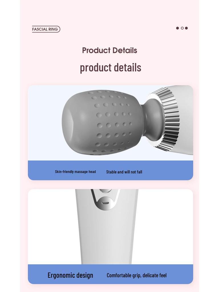 Rechargeable Wireless Handheld Massager for Full-Body Relief