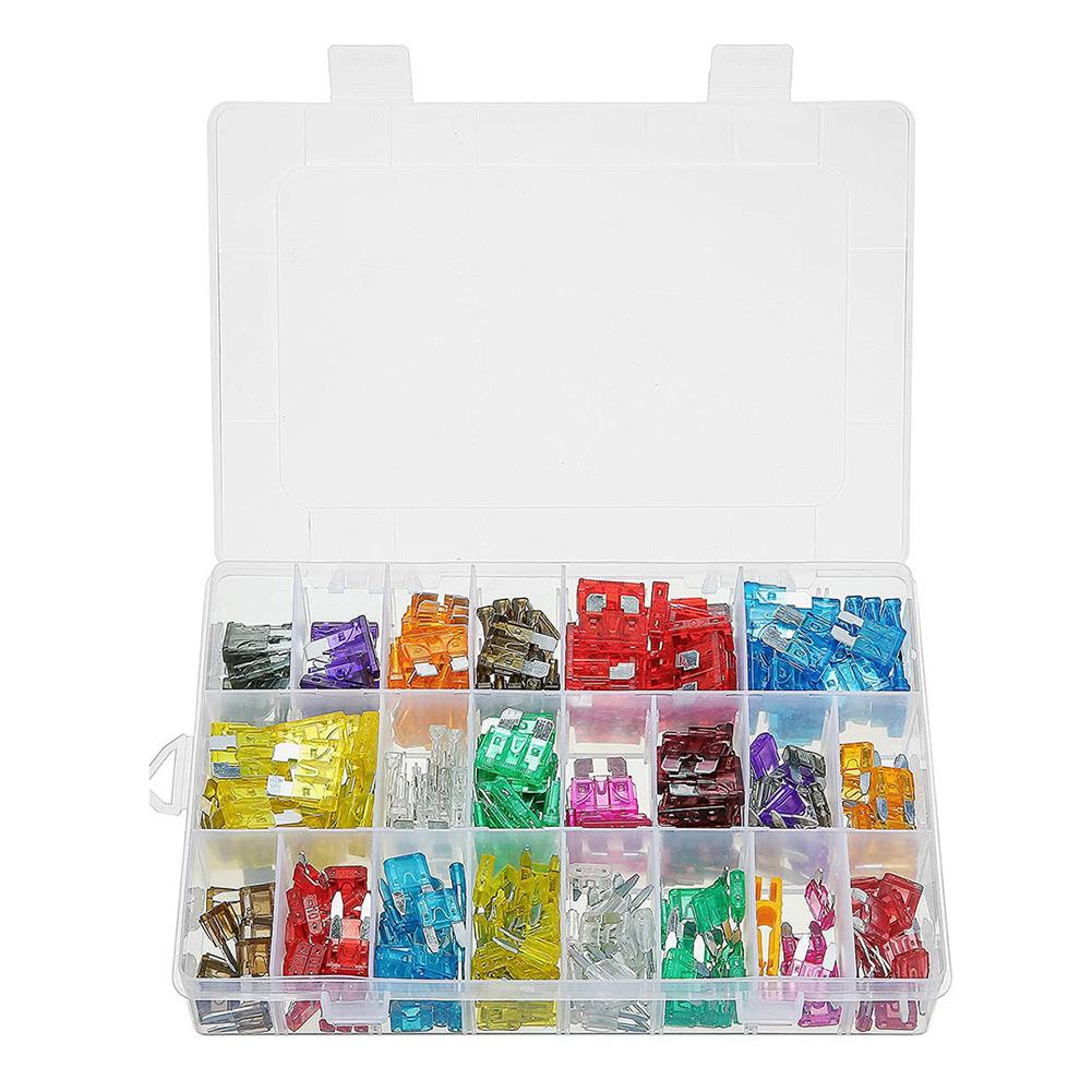 120/300PCS Aluminum Insurance Automatic Truck Blade Fuse Insert Insurance of Xenon Piece Light Automotive Fuse Auto Accessories