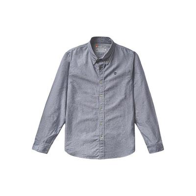 SS24 Solid Outdoor Casual Slim Fit Long Sleeve Shirt Men Shirts Deep-Sapphire-Blue A2ARQ-B68