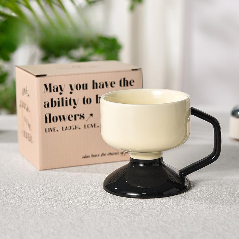 

Чашка для мороженого Высококлассная десертная чашка Высококлассная кофейная чашка Дизайновая ниша Легкая роскошь Высокое качество Женщины 370ml