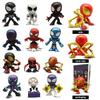 Collectible Masked Cloth Hero Figurine Action Figure Model with Display Stand and Packaging for Desktop Decoration