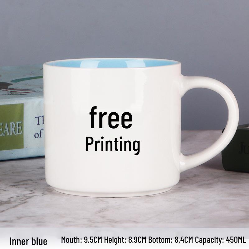 Kreative Keramiktasse mit individuellem Logo für Thermotransfer und Werbegeschenk