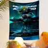 Fernando Alonso Aston Martin F1 Driver Helmet Racing Printed Tapestry for Living Room Dorm Decor