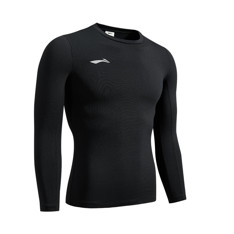 Li-Ning Quick-Dry Long Sleeve Training Sports Shirt Men tops MBYZ-YUDW018-1 S