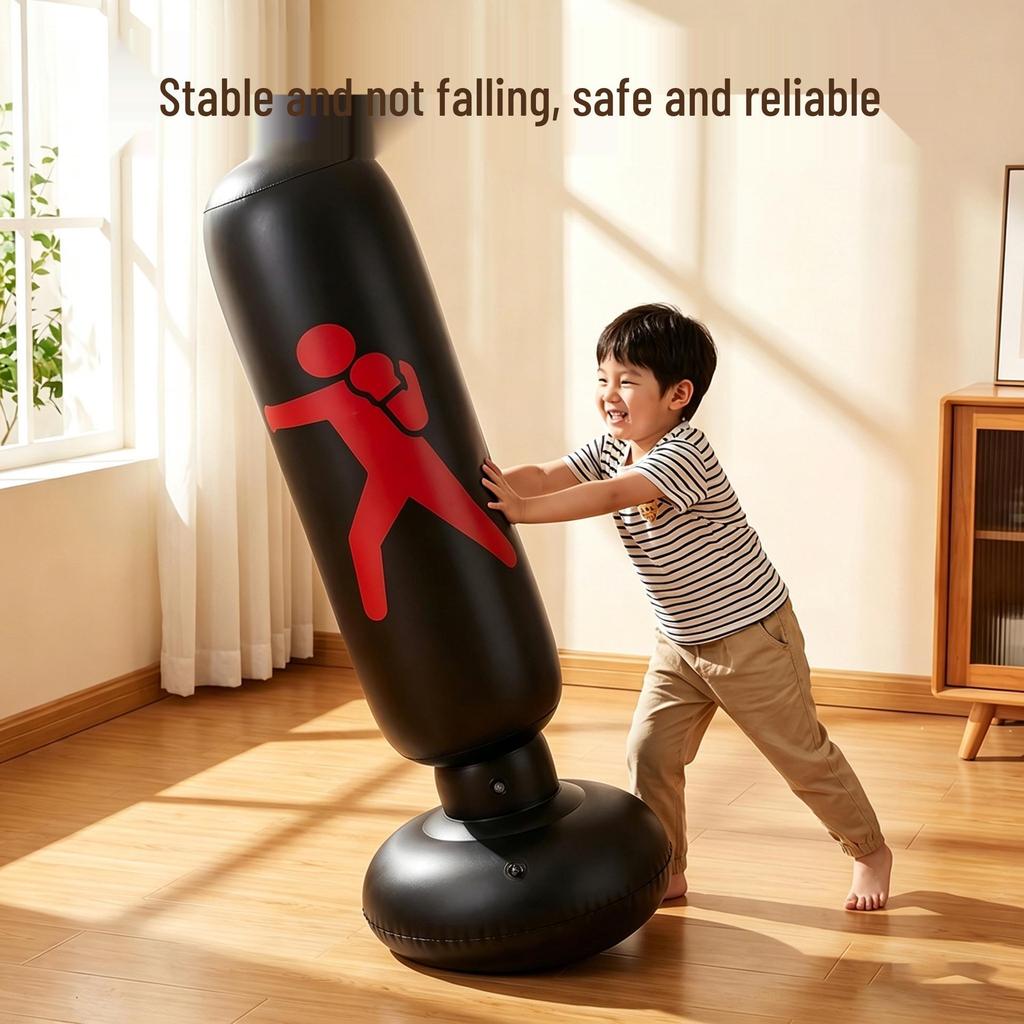 PVC Parent-Child Interactive Inflatable Boxing Tumbler Toy for Home & Outdoor Use