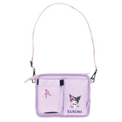 Marushin Carry Case Drink Sanrio Kuromi Polyester Convenient Drink 3835032700 Holder, Kuromi, Outing, Fabric, Holder,