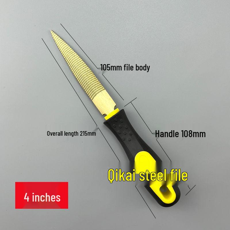 Gold Wood Rasp File - Fine & Coarse Tooth Semicircular Woodworking Tool