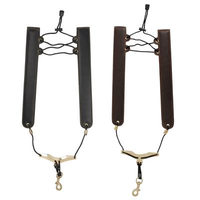 Saxophone Harness Strap,Leather Saxophone Shoulder Strap/Sax Chest Strap Baritone,Tenor,Alto and Bari Sax Strap Gift