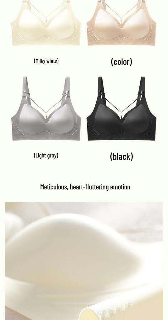 Nahtloser, kabelloser BH: Weicher Halt, Anti-Hänge-Effekt, Entwickelt für große Brüste