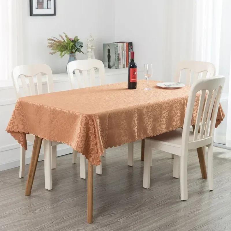 

Заказной прямоугольный жаккардовый чехол для стола полиэстер свадебная скатерть обеденный дамасский чехол для стола для дома ресторан вечеринка событие 120x120cm