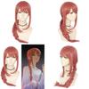 Peluca Cosplay Makima de Chainsaw Man Trenza Rosa Cabello Sintético Largo y Suave Para Fiesta de Halloween