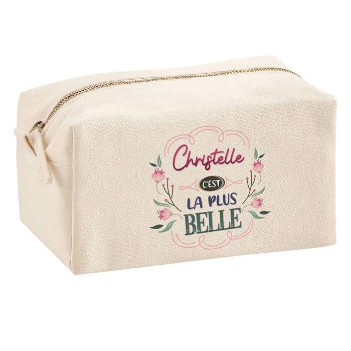 Trousse multifonction Christelle la plus belle Cadeau Anniversaire Noël Idée Personnalisé | Trousse Scolaire Fournitures Bureau