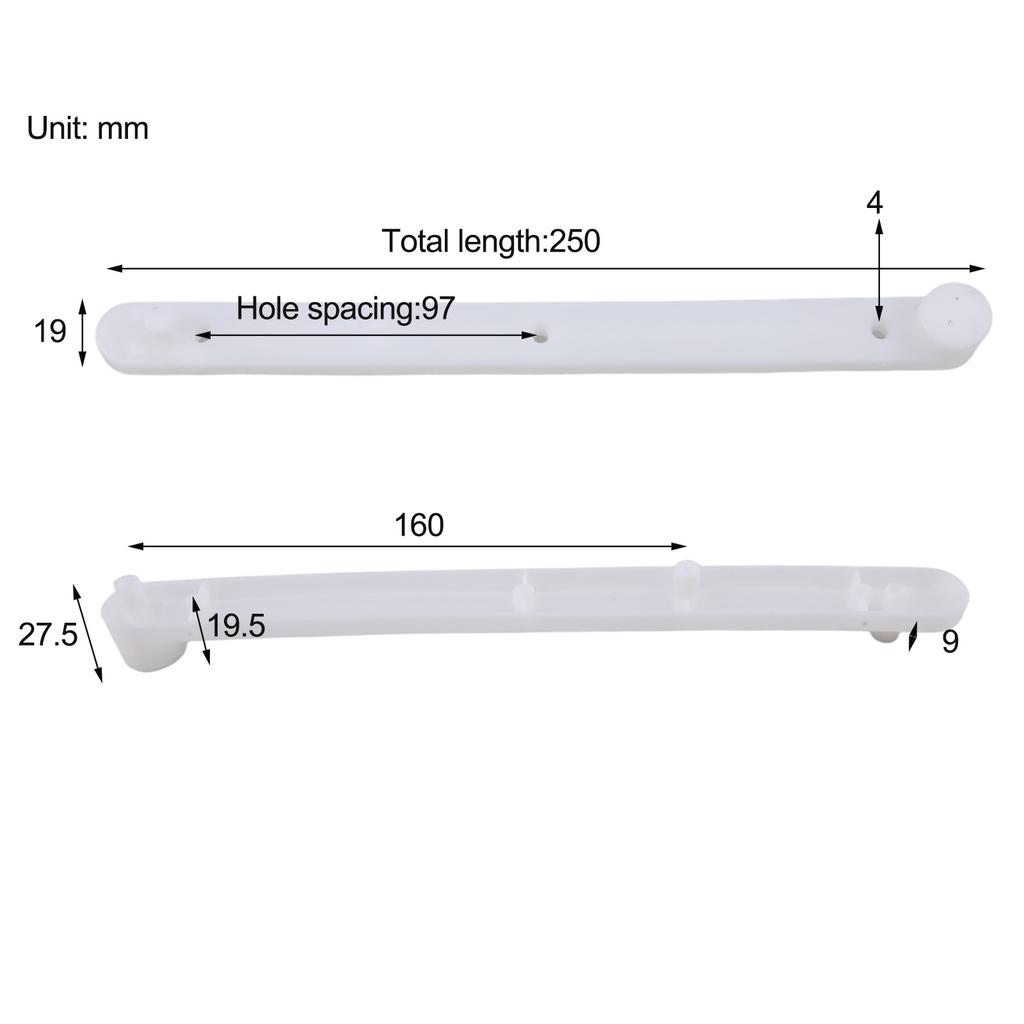 For Bookcases Cabinet Components Cabinet Rails Track Home Furniture Easy Installation Long Service Life Safe Construction