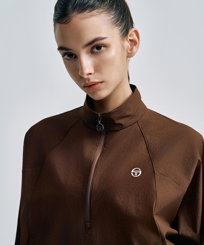 Sergio Tacchini W Cushlite Lightweight Anorak (D.Brown)