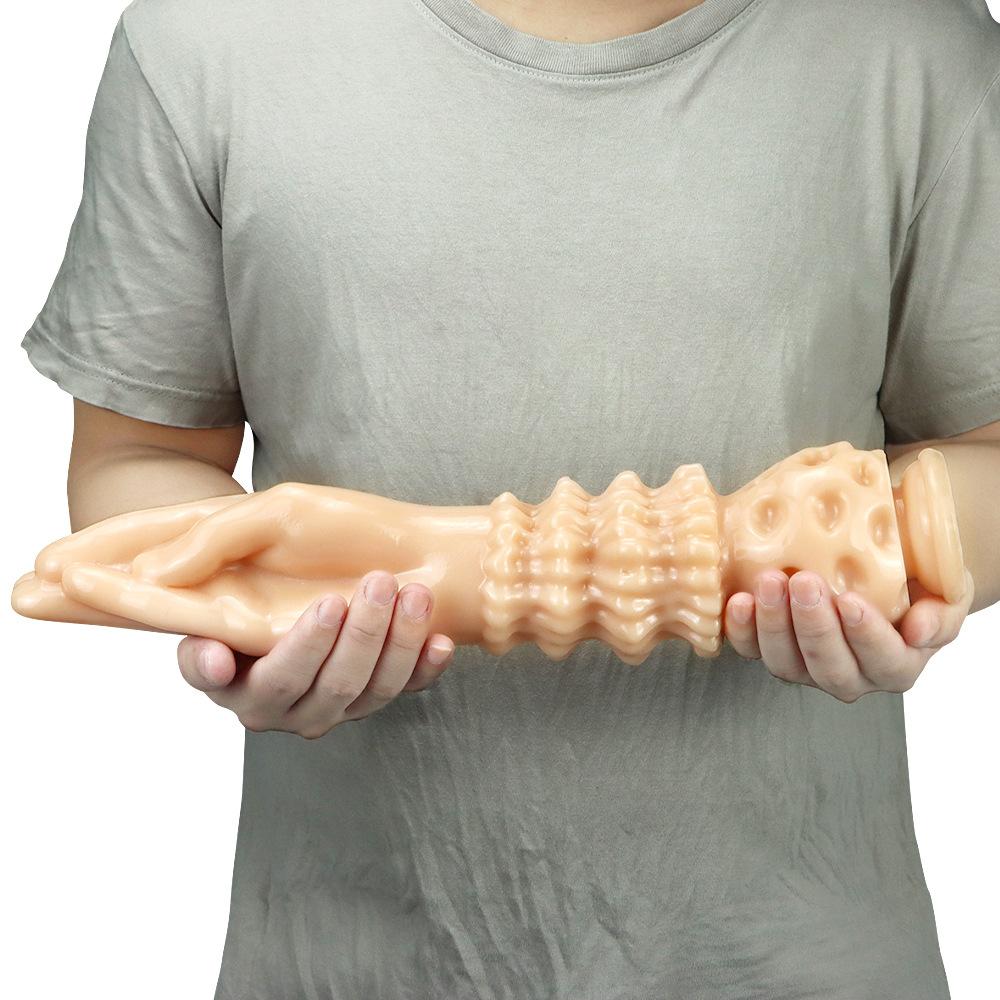 37CM BDSM Fisting Velká Černá Dospělá Sexuální Hračka XXL Dildo pro Anál Velká Péro Simulace Ruka Strapon Otrok Měkké Dildo