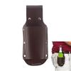 Beer Holster Belt Waist Bag Faux Leather Beer Holder Travel Pouch Soda Beer Bottle Holder for Picnic Beach BBQ