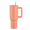 Cross-Border 304 Stainless Steel Leopard Print 40-Ounce Ice Cup with Handle and Straw, High-Quality Car-Mounted Large-Capacity Thermos Cup