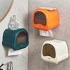 Practical Plastic Wall Mounted Tissue Box Space Saving Waterproof Paper Towel Holder Large Capacity Toilet Paper Box Kitchen