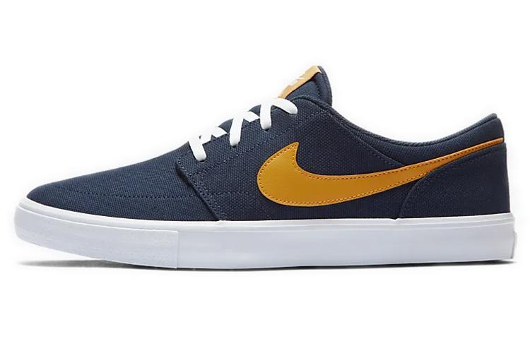 Nike Sb Portmore Ii Solar Cnvs  Blue Yellow  880268-401 36.5