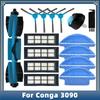 Kompatibel für Cecotec Conga 3090 Roboterstaubsauger Ersatzteile Zubehör Haupt-Seitenbürste Hepa-Filter Mopp-Lappen Tuch Universalrad