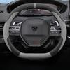 Bpzsw1 Suede Leather Car Steering Wheel Cover for Peugeot E-3008 3008 E-2008 2008 E-308 GT 2021 2022 2023 2024 2025 Auto Accessories