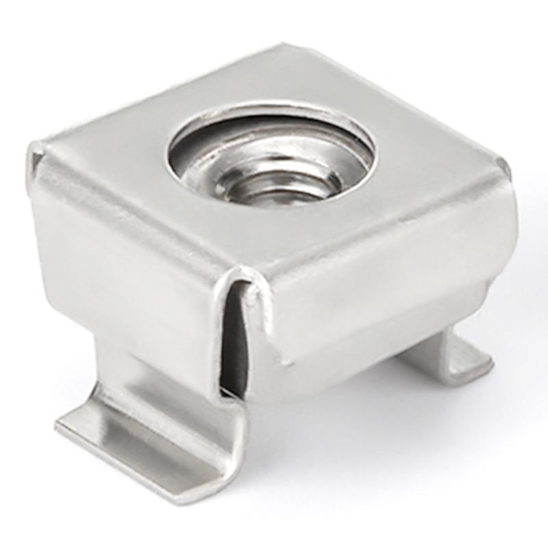 Schwebende Schrankmutter aus Edelstahl 304 mit quadratischem Loch, M5/M6/M8