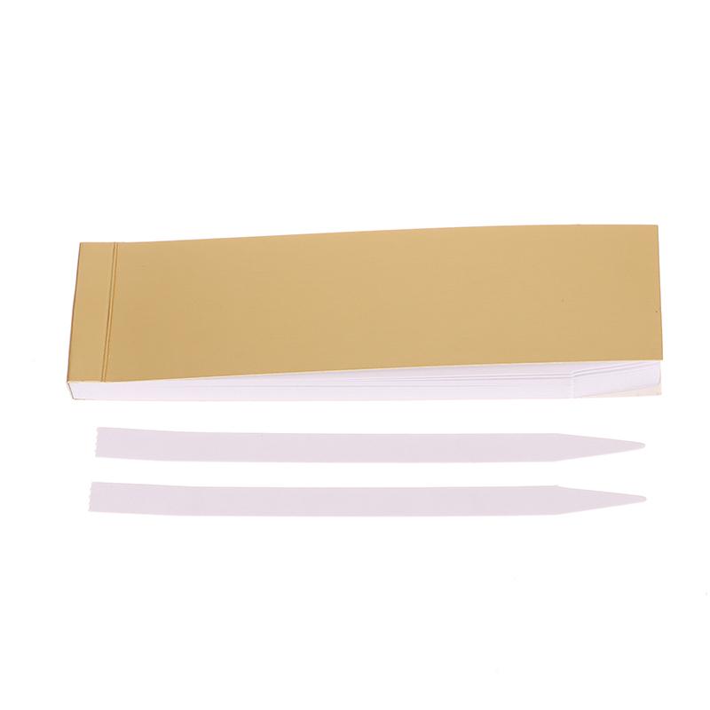 100 Stück 14*0,8cm Aromatherapie Parfüm Ätherische Öle Teststreifen Duft Einweg Weiß Geruchspapier Papierstreifen Testpapier